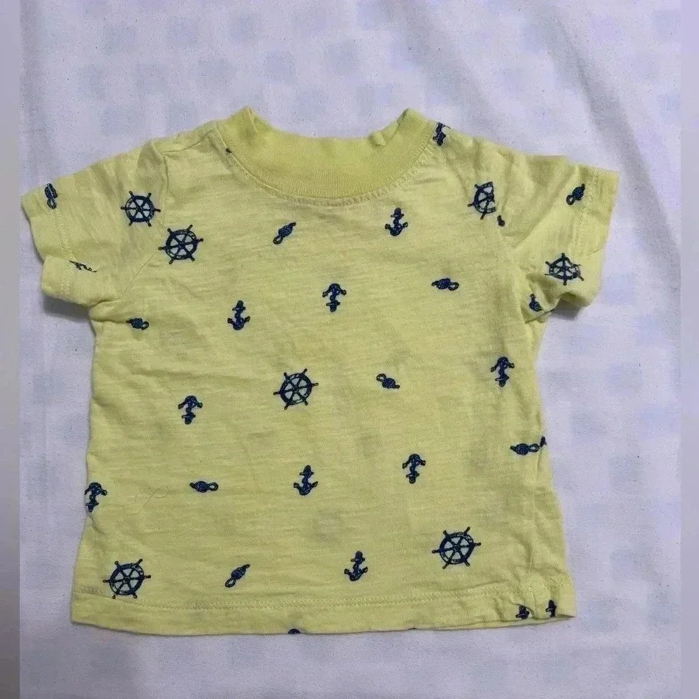 Carter's Ahoy Mate Overalls and Nautical Tee (Size 6 Months) - Picture 8 of 9